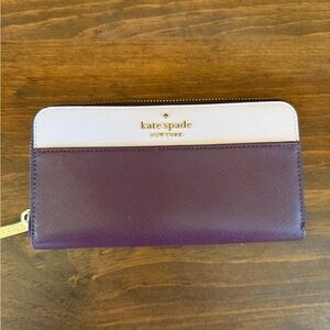 Kate Spade Violet and Cream Wallet